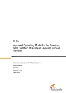 Masters thesis logistics